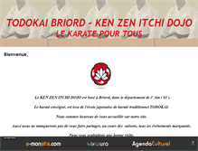 Tablet Screenshot of kenzenitchidojo.com